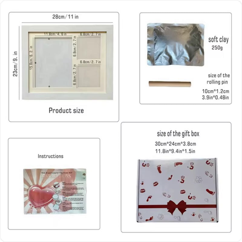 Clay Pawprint Frame Giftbox