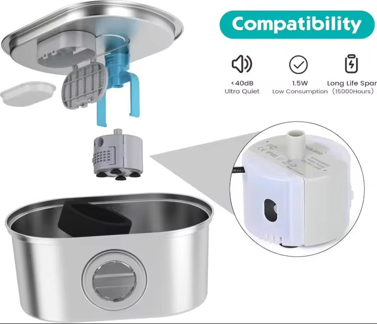 Stainless Steel Fountain Pump (LE PET'IT EXCLUSIVE FOUNTAIN)