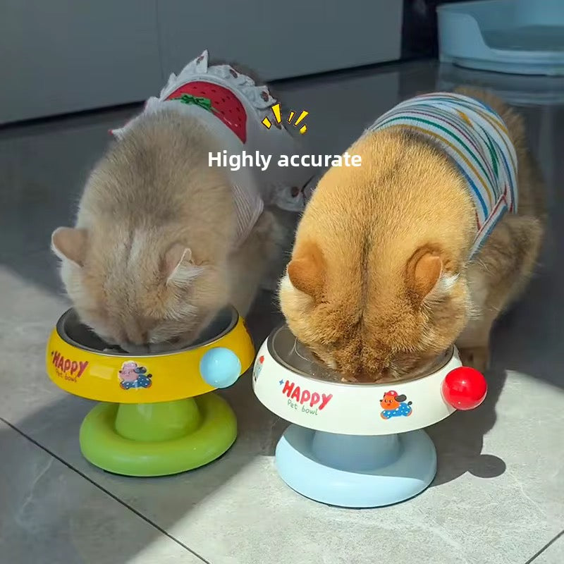 Pet elevated, stainless steel bowl