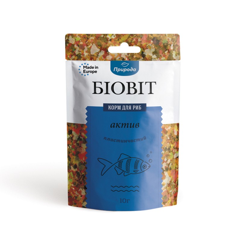 პრიროდა თევზის საკვები აქტივი 10 გრ