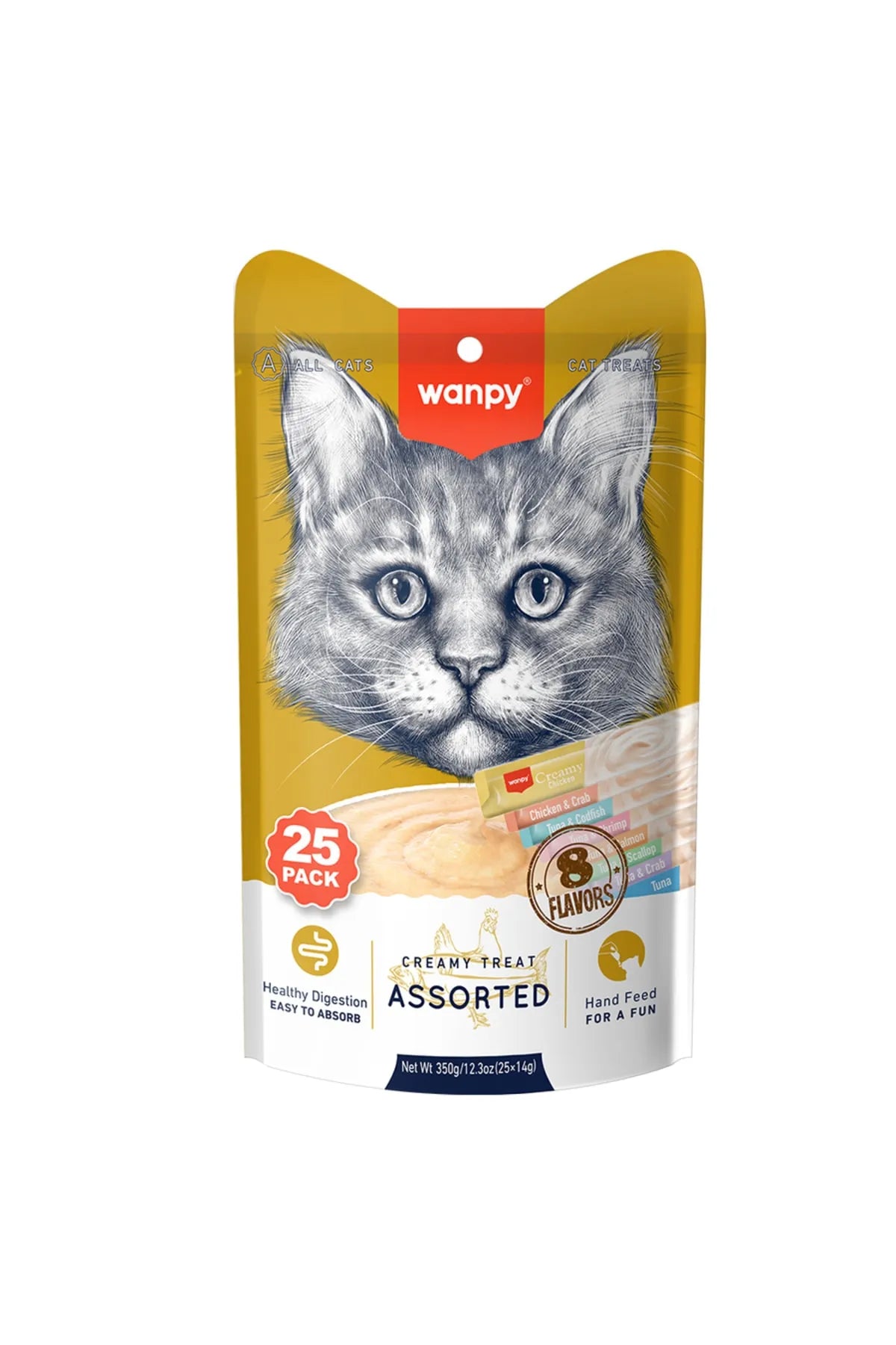 Wanpy Cat Cream- Mix 25pcs/pack