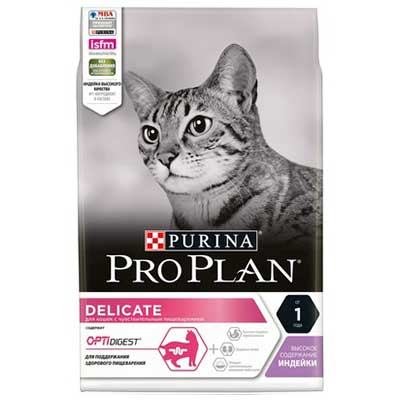 Pro Plan for Cat Delicate with turkey 3 kg, Package