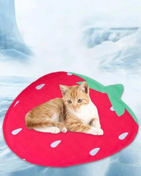 Pet cooling mat "Strawberry"