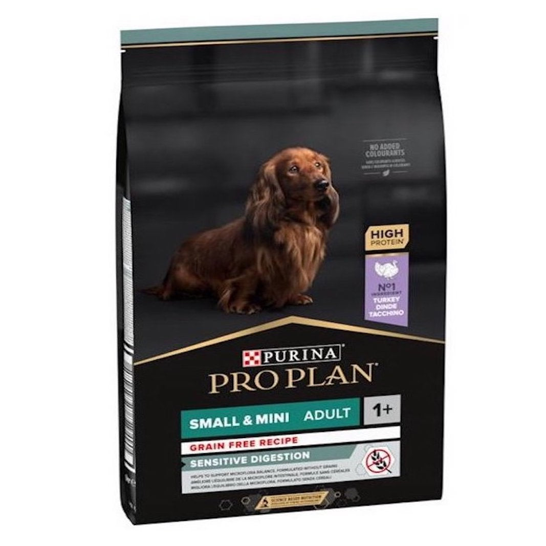 Pro Plan for Small and Mini Breed Dogs, Grain free with turkey 1 kg