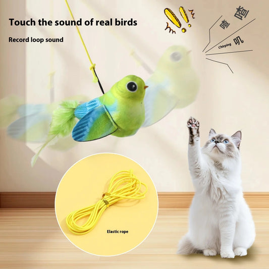 Hanging toy bird with sound