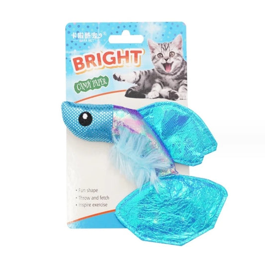 Cat catnip toy paper sound