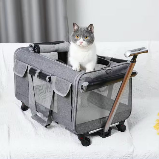 Pet Carrier Bag with Wheels