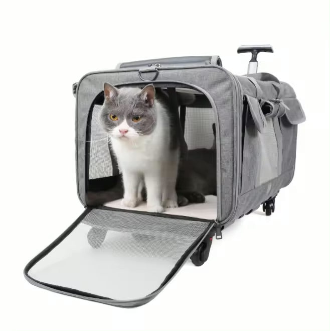 Pet Carrier Bag with Wheels