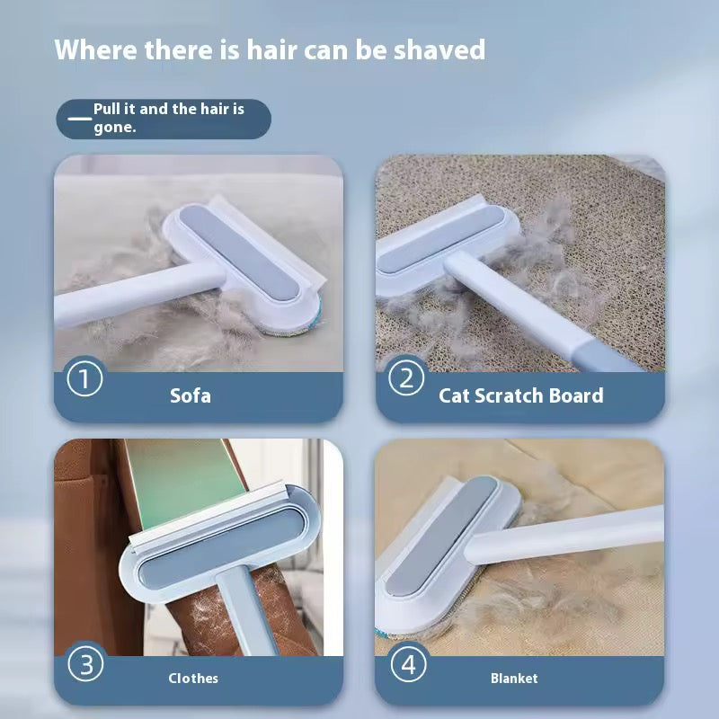 Pet hair remover long brush