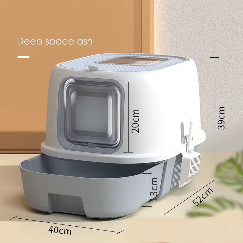 Cat Enclosed Large Litter Box