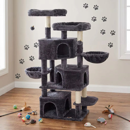 Cat Large Tree with 3 Houses (164 cm)