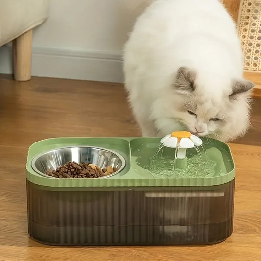 Double Water Dispenser (Fountain) with food bowl