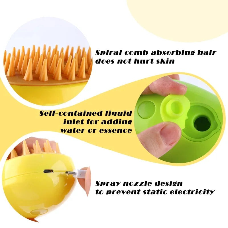 Silicone electric comb brush (Spray)