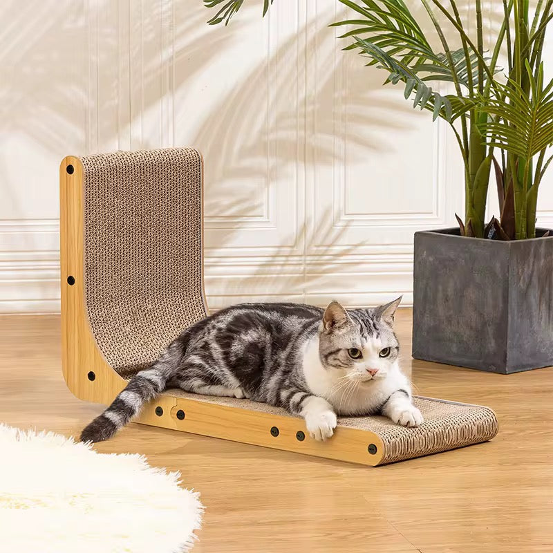 Cat scratcher L shape