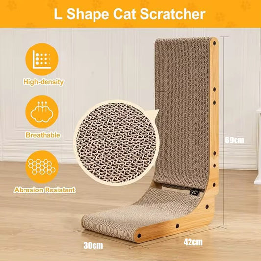 Cat scratcher L shape