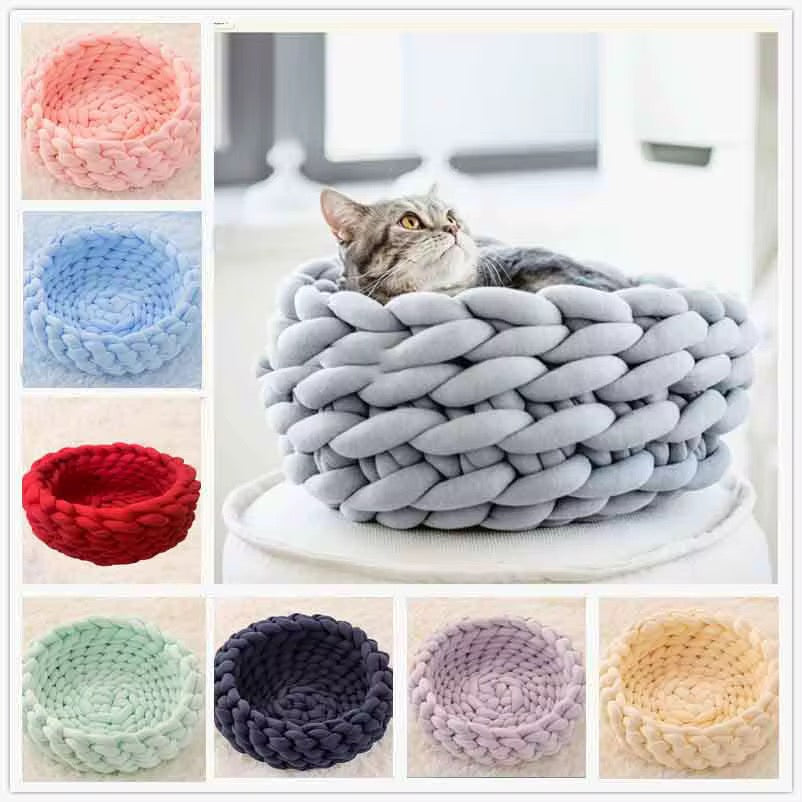 Cat woven bed