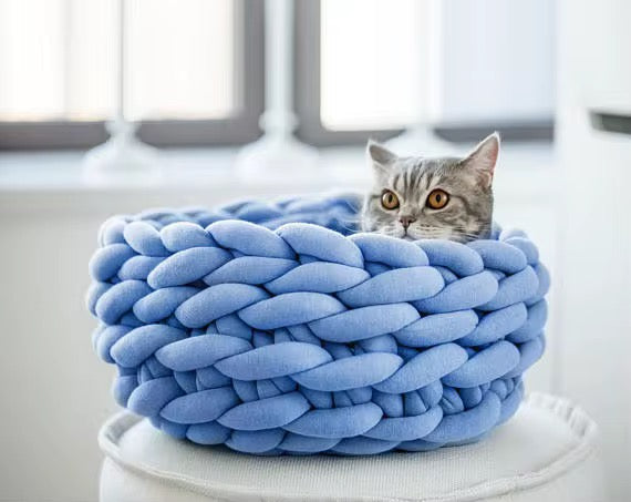 Cat woven bed