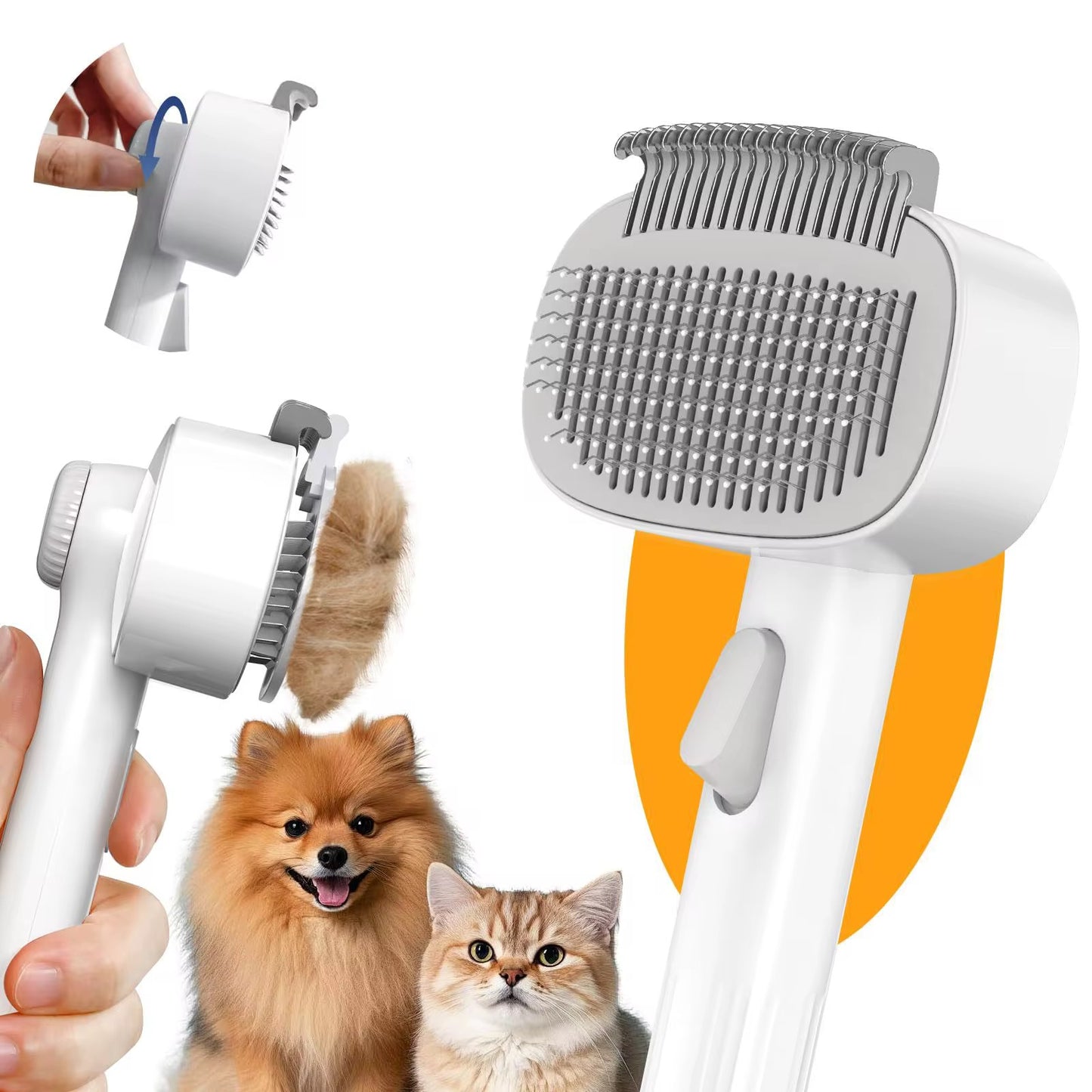 2in1 Pet deshedding comb