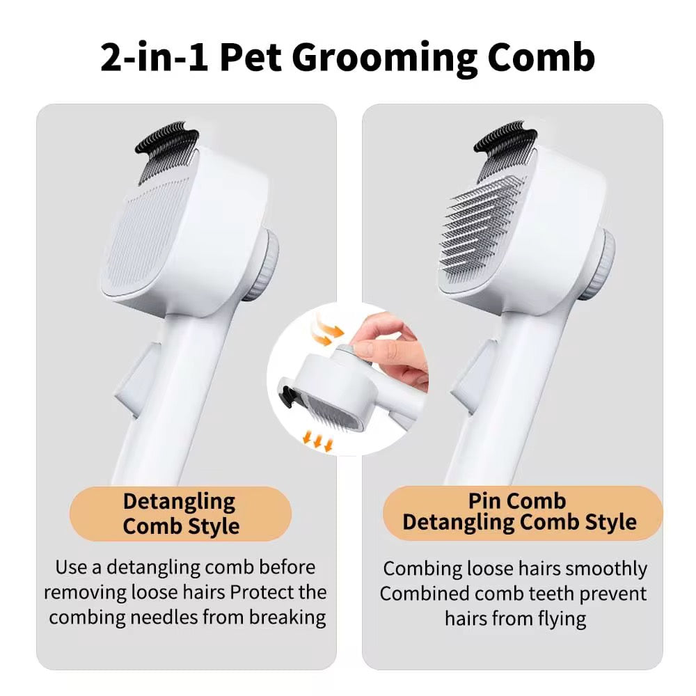2in1 Pet deshedding comb