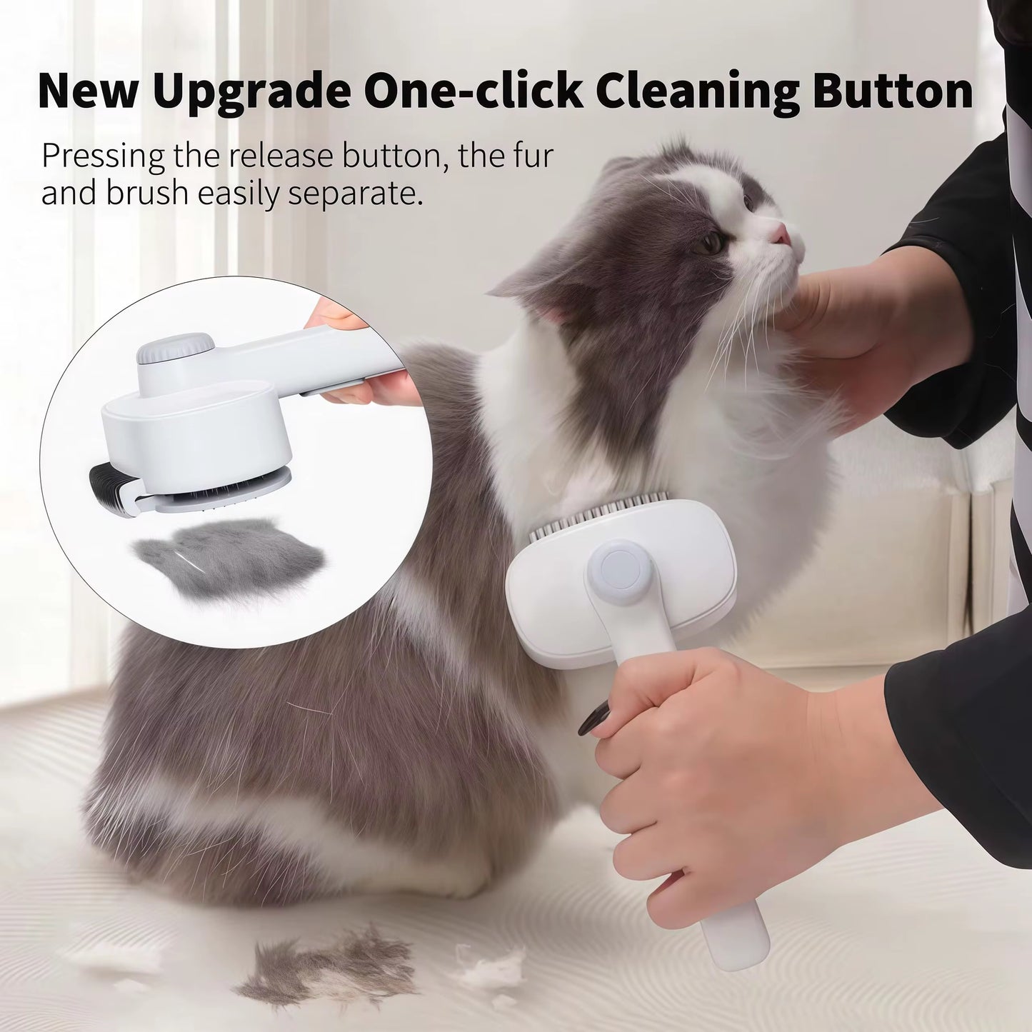 2in1 Pet deshedding comb