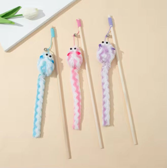 Cat stick toy mouse