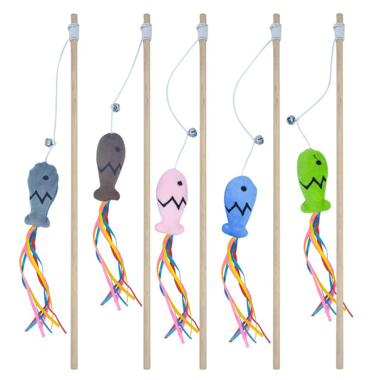 Cat stick toy Fish