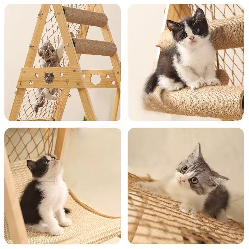 Cat Wood Scratcher Tower Tree