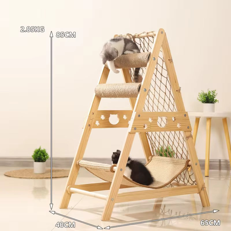 Cat Wood Scratcher Tower Tree