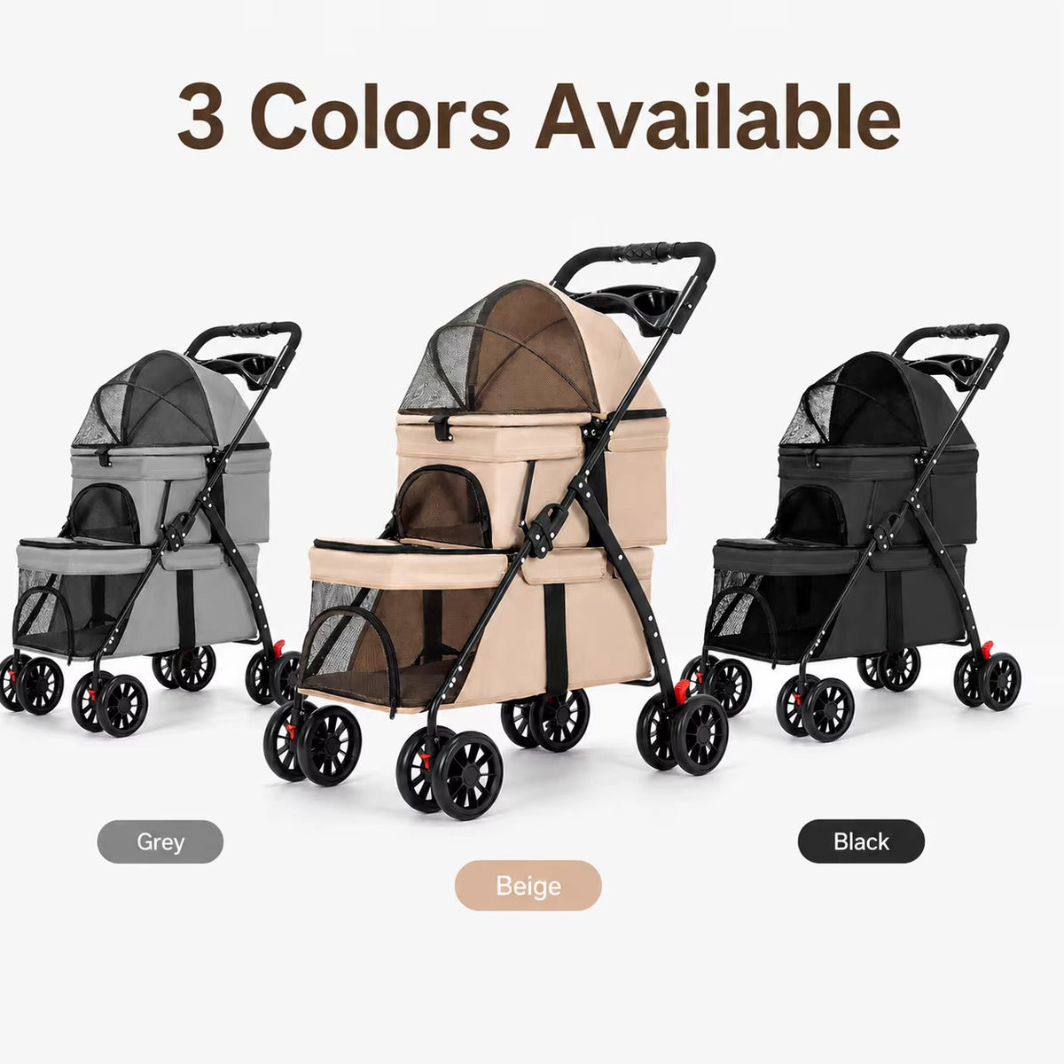 Pet Double Stroller (Two-tier)