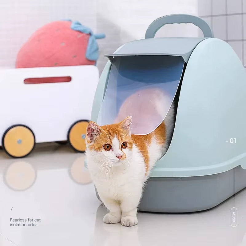 Cat Large Enclosed Litter Box