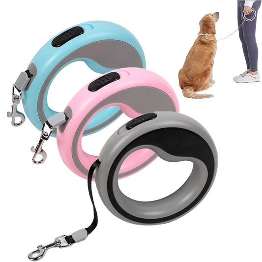 Leash retractable round