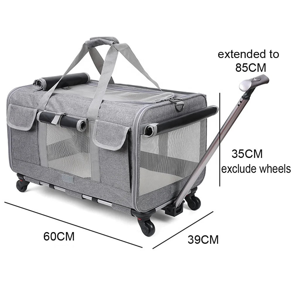 Pet Carrier Bag with Wheels