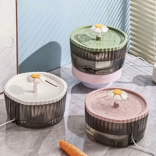 `Pet Water Dispenser (Fountain) Flower style
