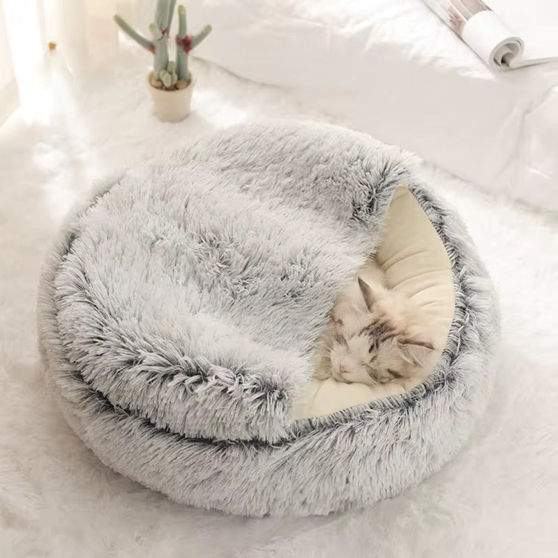 Pet Fluffy Bed (Semi-Enclosed)