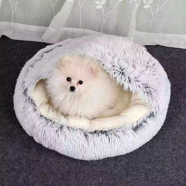 Pet Fluffy Bed (Semi-Enclosed)