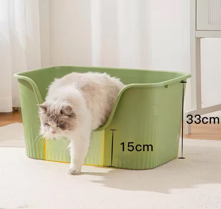 კატის გიგანტური ღია ტუალეტი