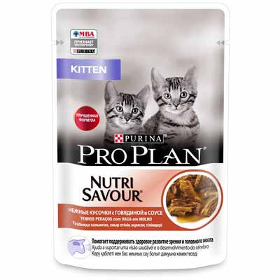 Pro Plan for Kitten with beef 85gr