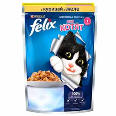 Felix for kitten with chicken 85gr